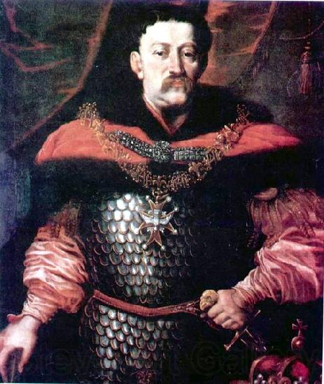 unknow artist Portrait of John III Sobieski. Spain oil painting art